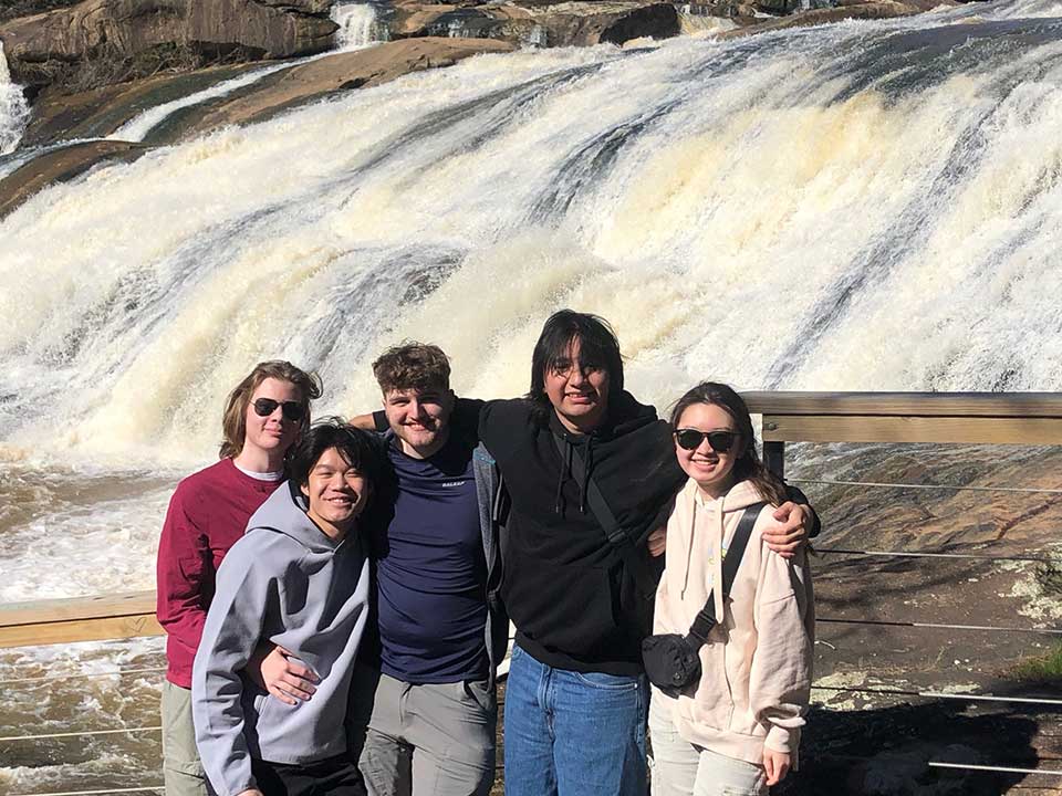Students in the NSN club at High Falls State Park