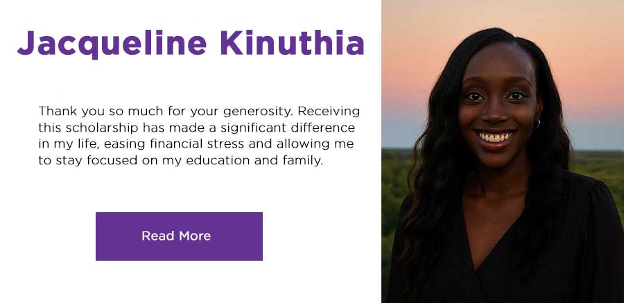 Facqueline Kinuthia, read her story. click here.