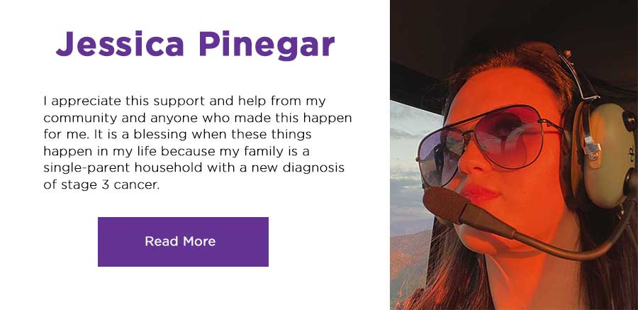 Jessica Pinegar, read her story. click here.