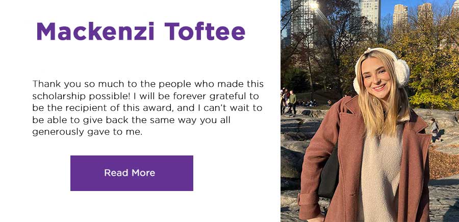 Mackenzi Toftee, read her story. click here.