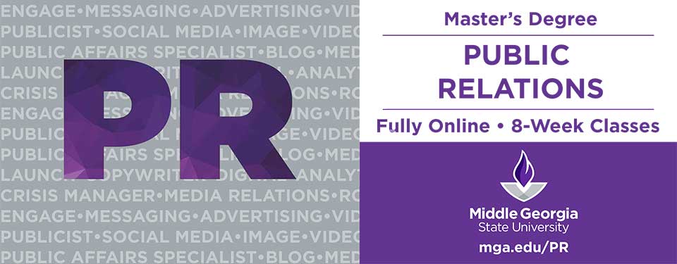 Masters in Public relations, fully online 8 week classes