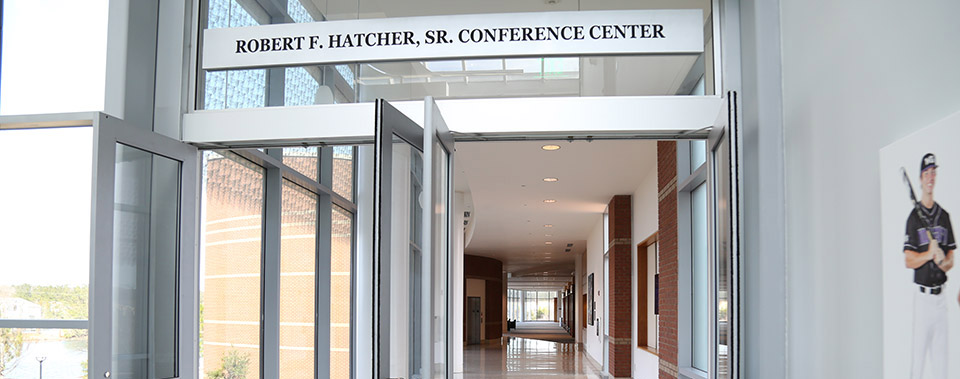Entrance to the Robert F. Hatcher Sr conference center