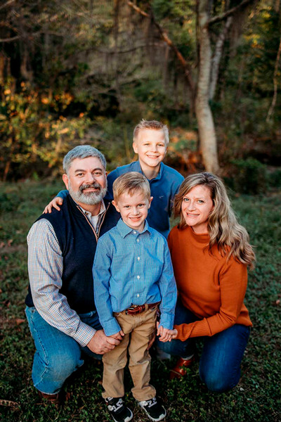Chris and Gillian Brazell with their two sons