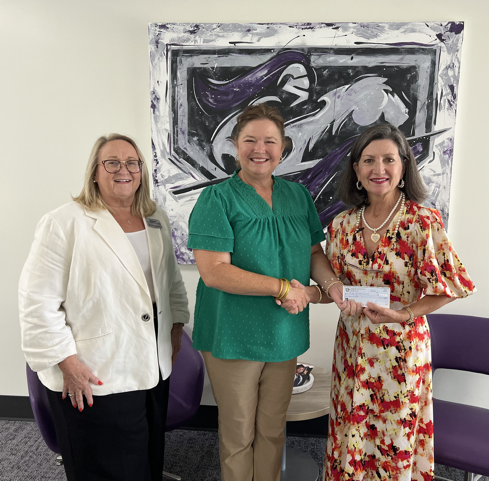 L to R: Karen Hix, Assistant Director of Annual Giving, Alexis Hughes, Oconee EMC Foundation, and Nancy White, VP, University Advancement & Executive Director, MGA Foundation