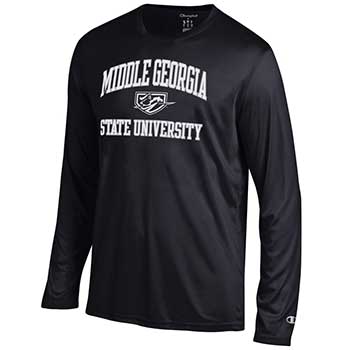 Photo of a shirt that features Middle Georgia State University logo